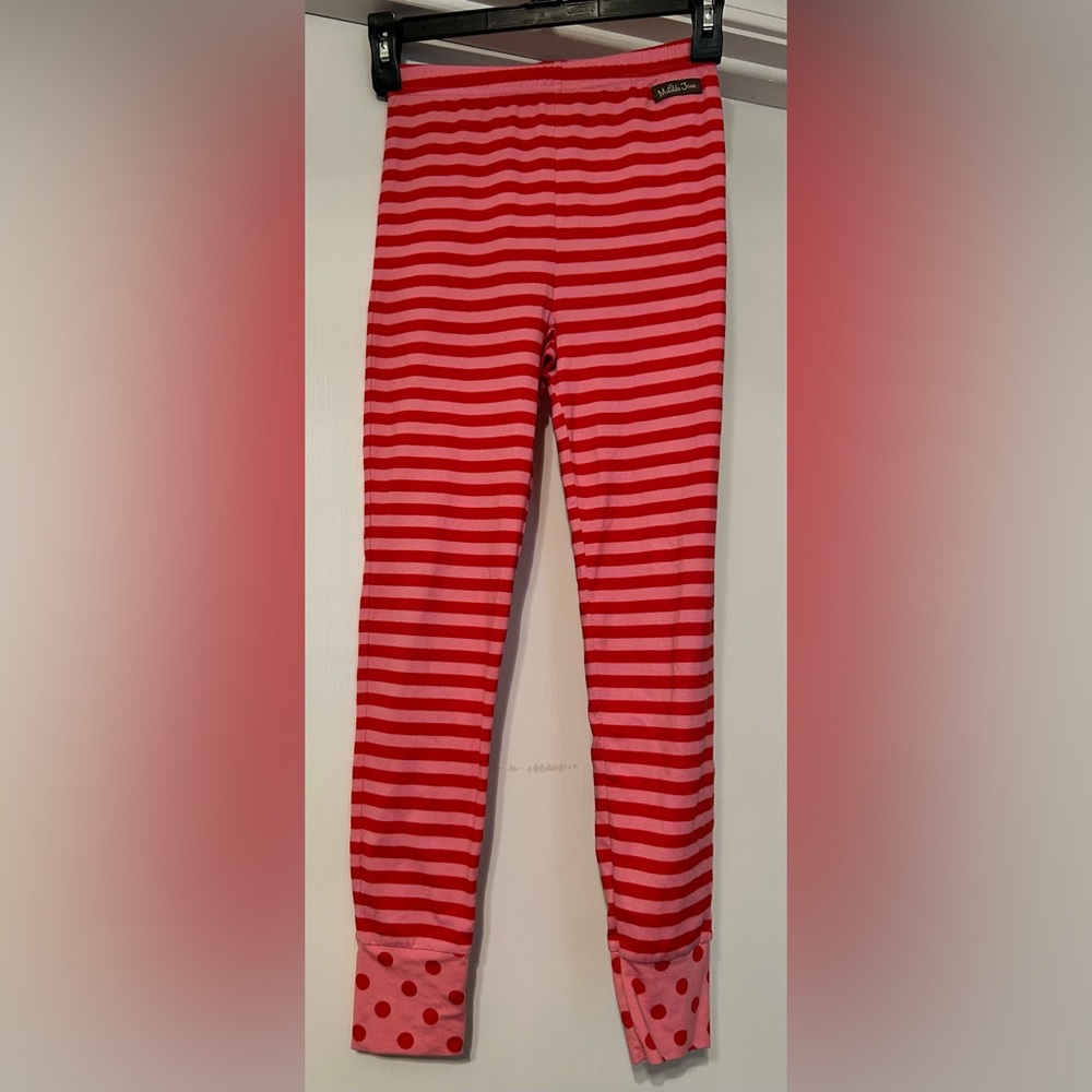 Matilda Jane Red and Pink Striped Leggings
